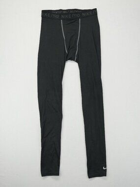 Nike Pro Dri-FIT Compression Tights Men Medium Black Stretch Swoosh Athletic Gym